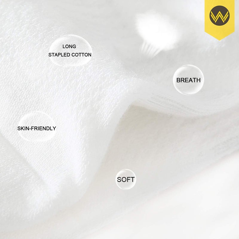 WANDER No Show Socks 10 Pack Cotton Non Slip Low Cut Invisible Loafer Socks Men&Women Boat Liner(10 Pairs White, Sock Size:9-11) - Image 3